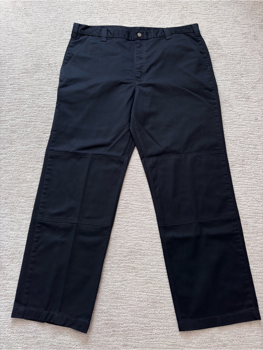 NWOT Carhartt B316 Double Knee Blended Twill Work Pants Black 42x32 Discontinued